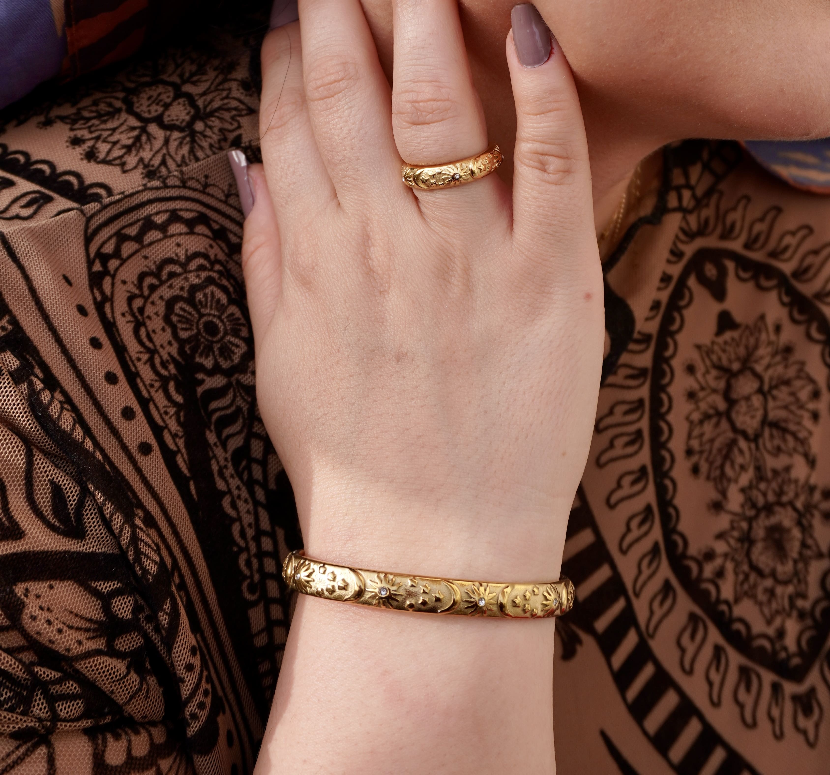 Celestia bracelet and rings combination by Mareas