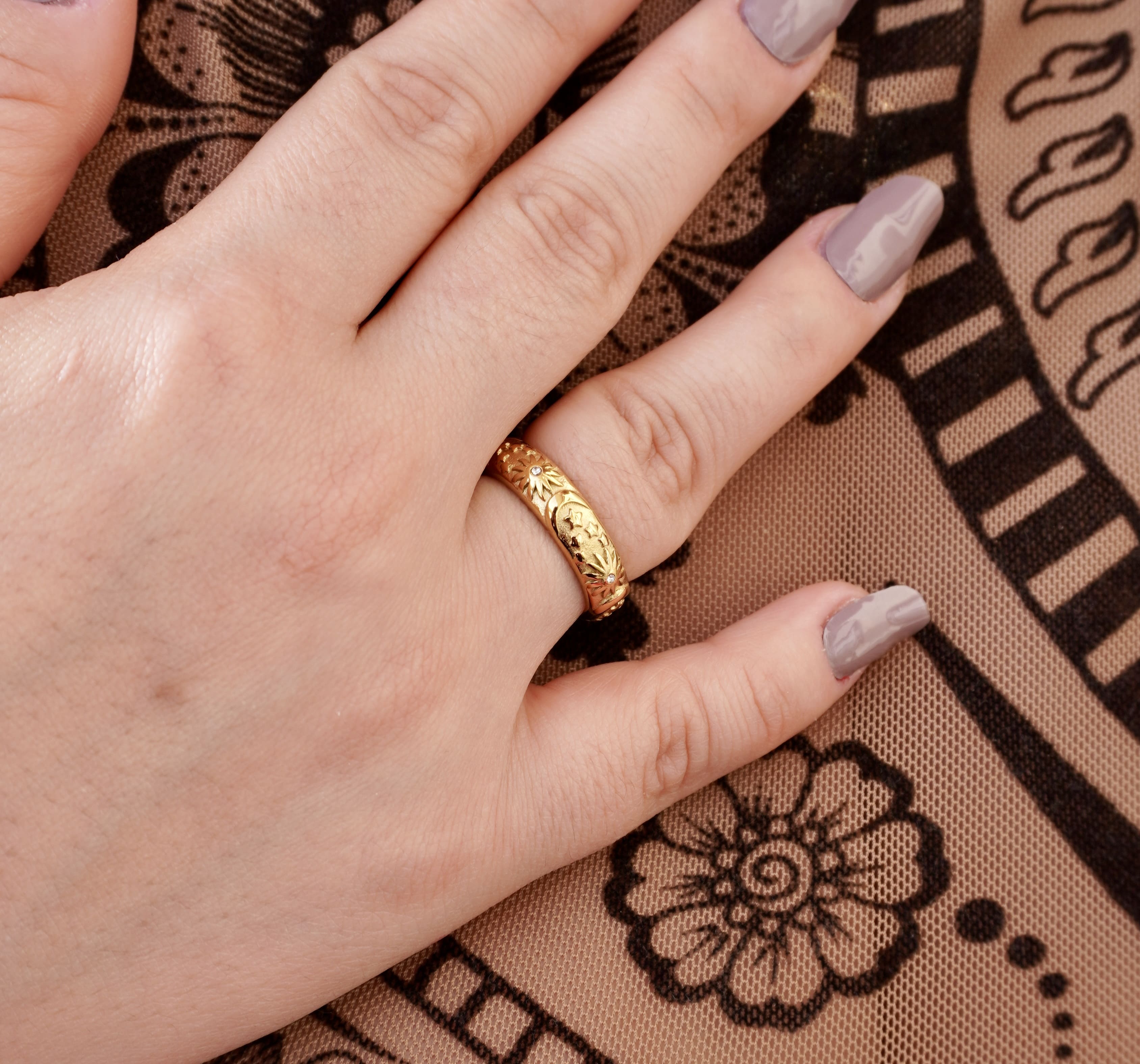 Celestia rings by Mareas available in sizes 6, 7, and 8