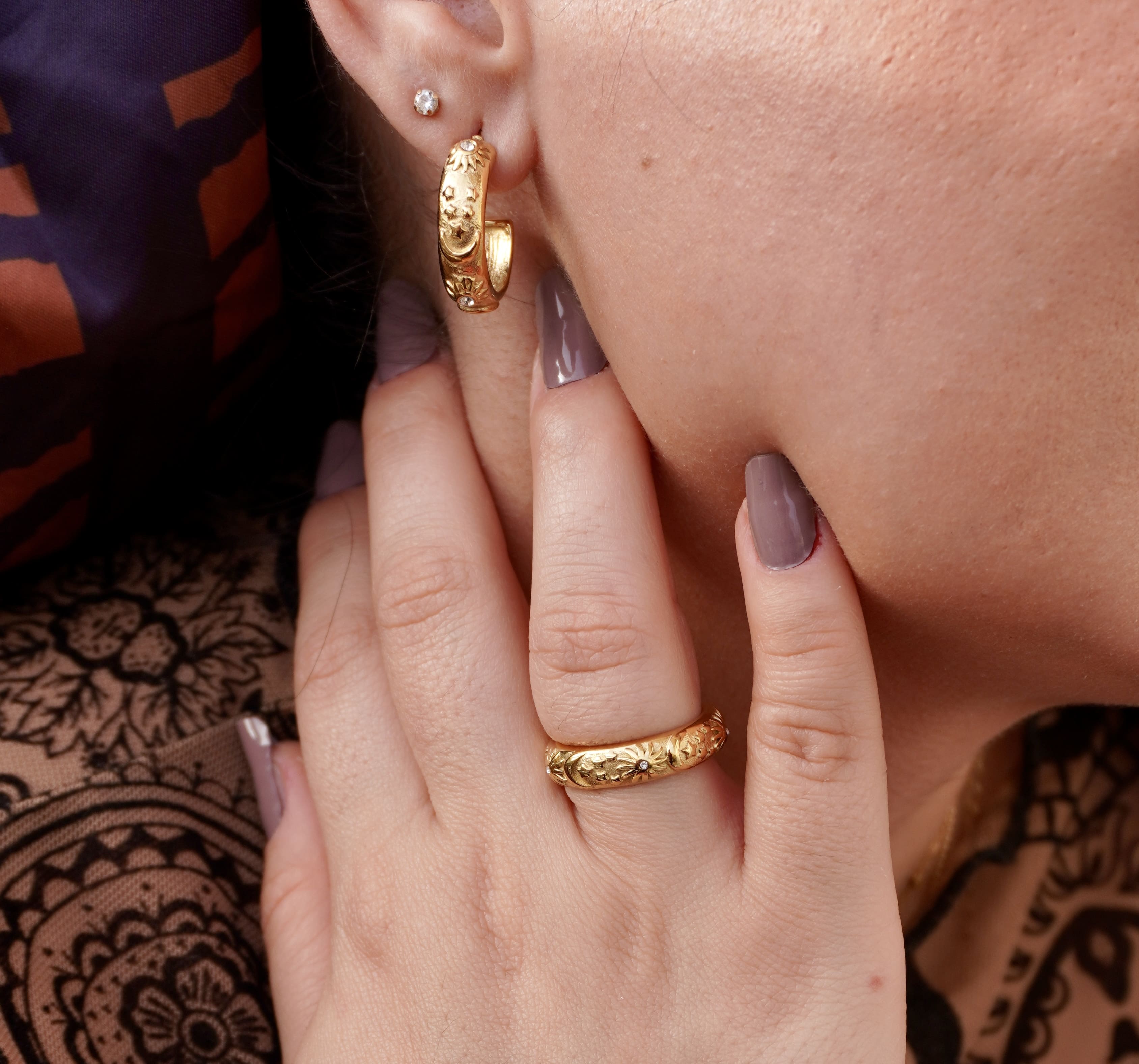 Celestia rings and earrings by Mareas