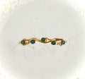 Gaia bracelet by Mareas with green stones