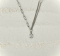 Isara silver diamond necklace by Mareas