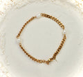 Gold stainless steel minimalist bracelet Nara by Mareas