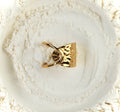 Gold 18k plated stainless steel ring Nyra by Mareas