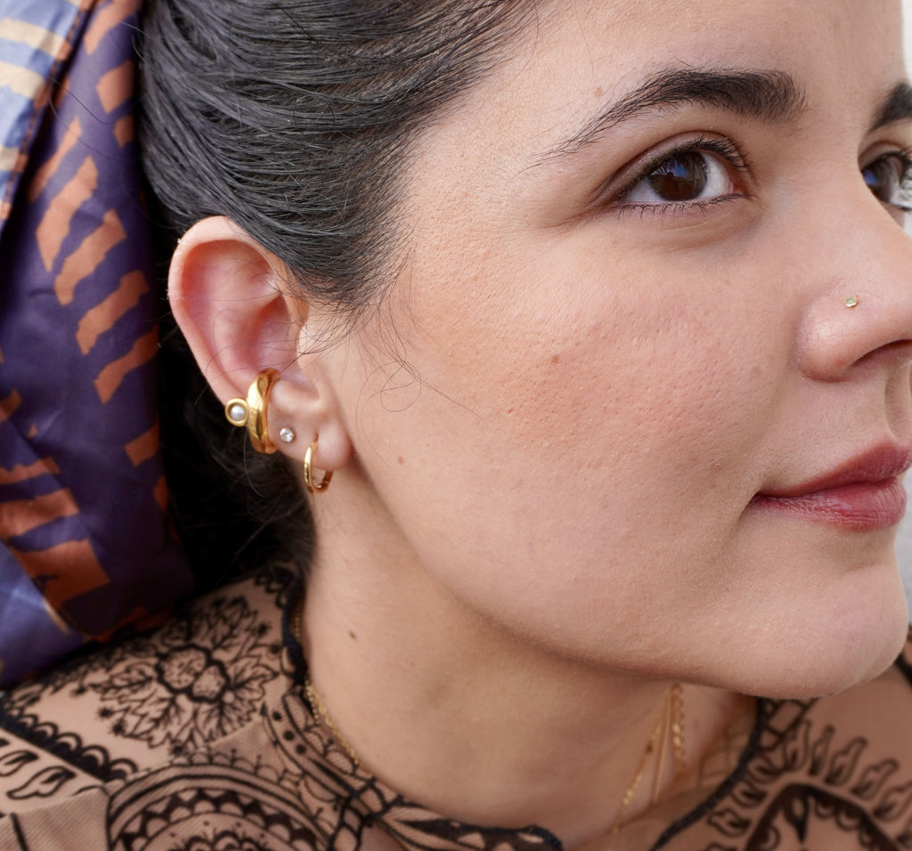 Selka pearl ear cuff by Mareas