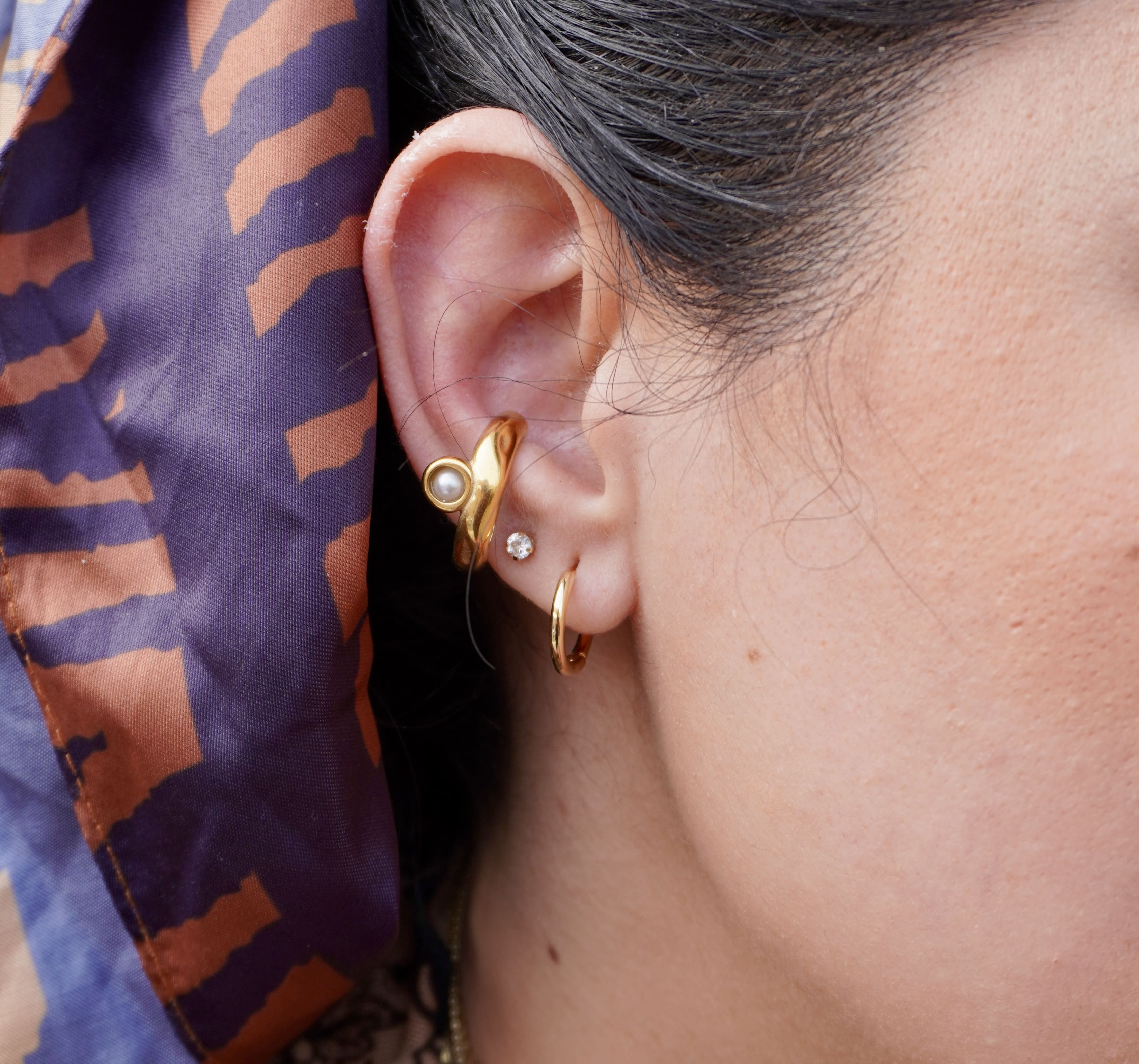 Selka pearl ear cuff by Mareas